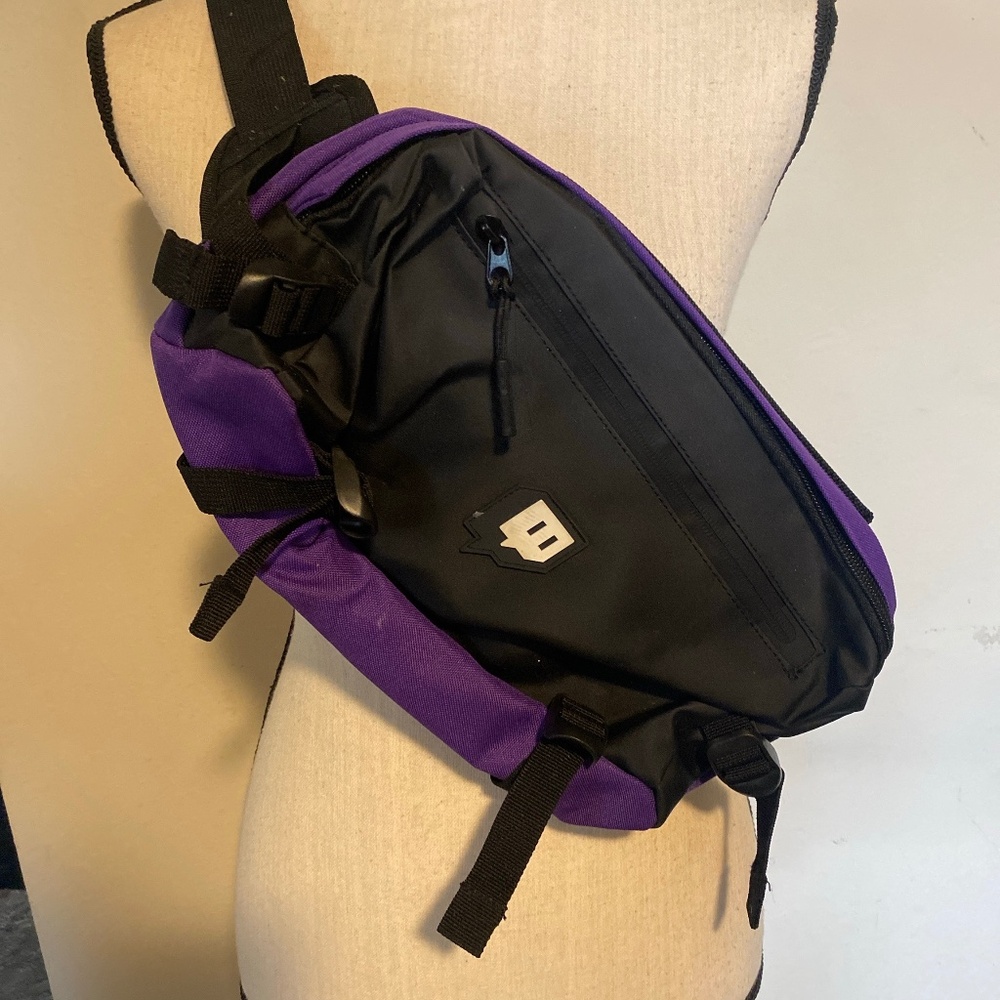 Twitch Black & Purple Sling / Fanny Pack – Adjustable Strap